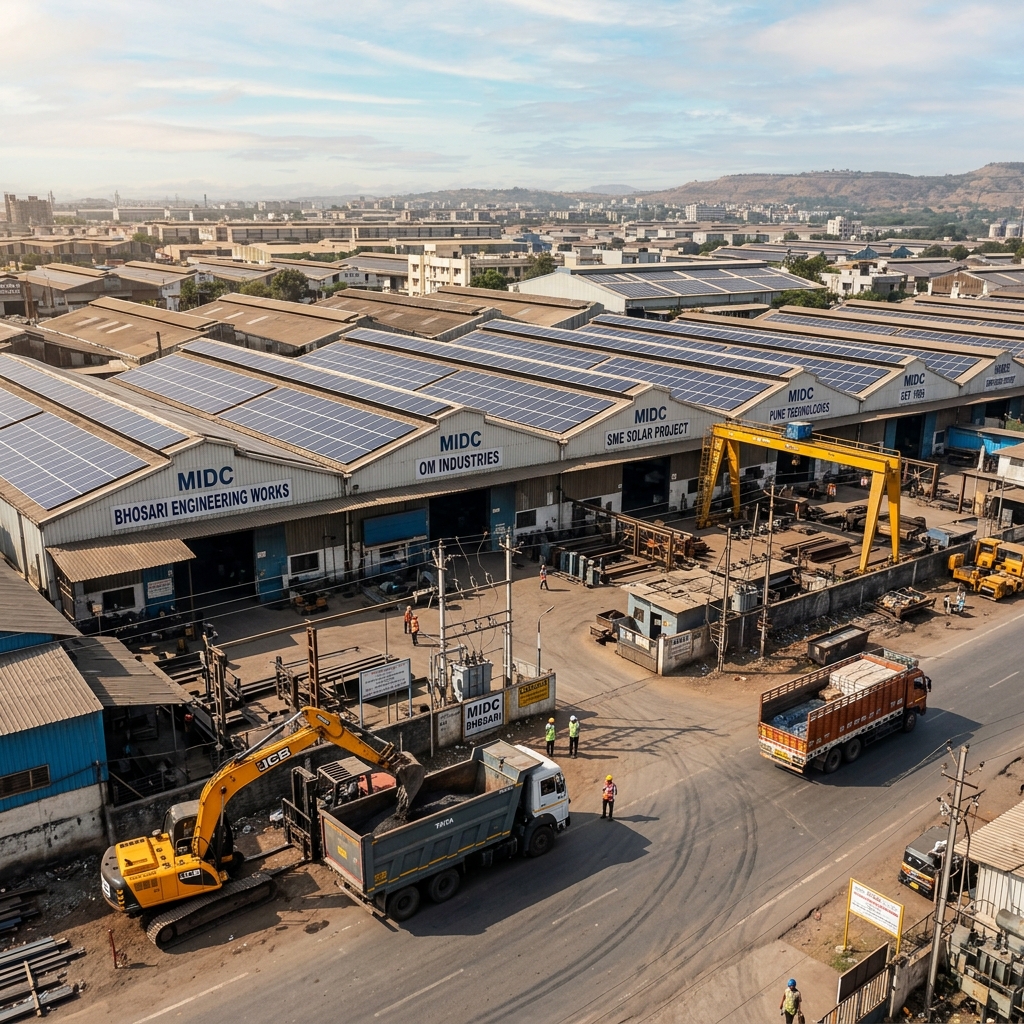 Industrial Solar Installation in Bhosari MIDC