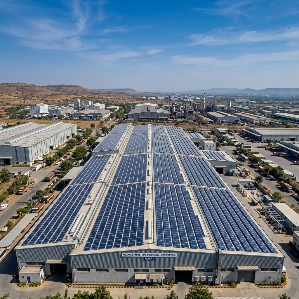 Industrial Solar Installation in Chakan MIDC
